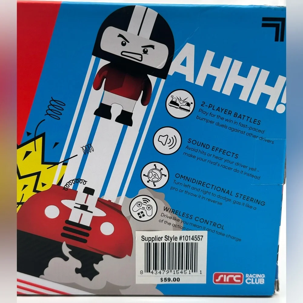 Sharper Image Road Rage Speed Bumpers RC Ejecting Bumper Cars Set - NIB/NWT